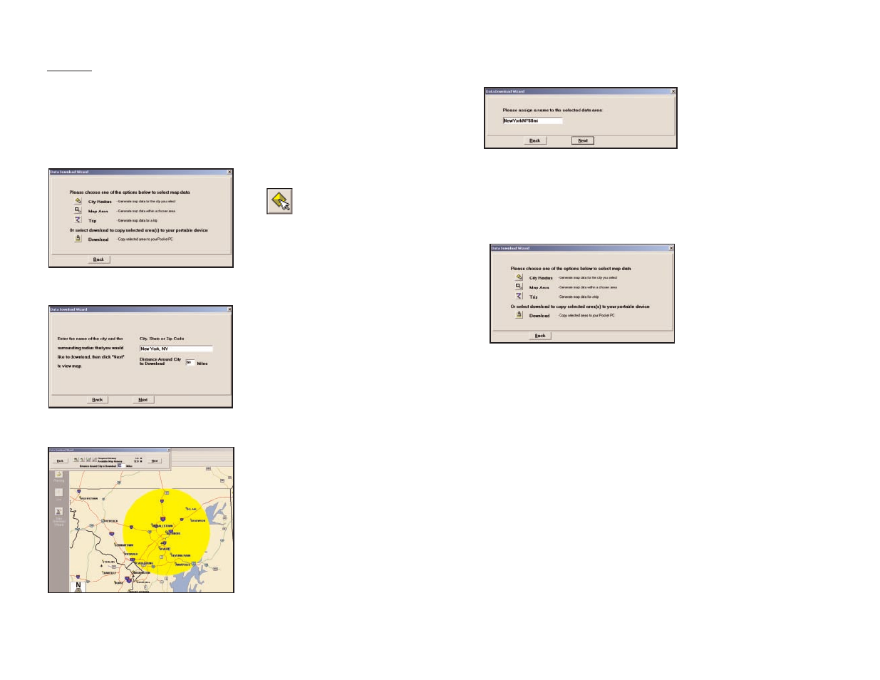Data download, City radius | ALK Technologies Pocket PC 5 User Manual | Page 17 / 63