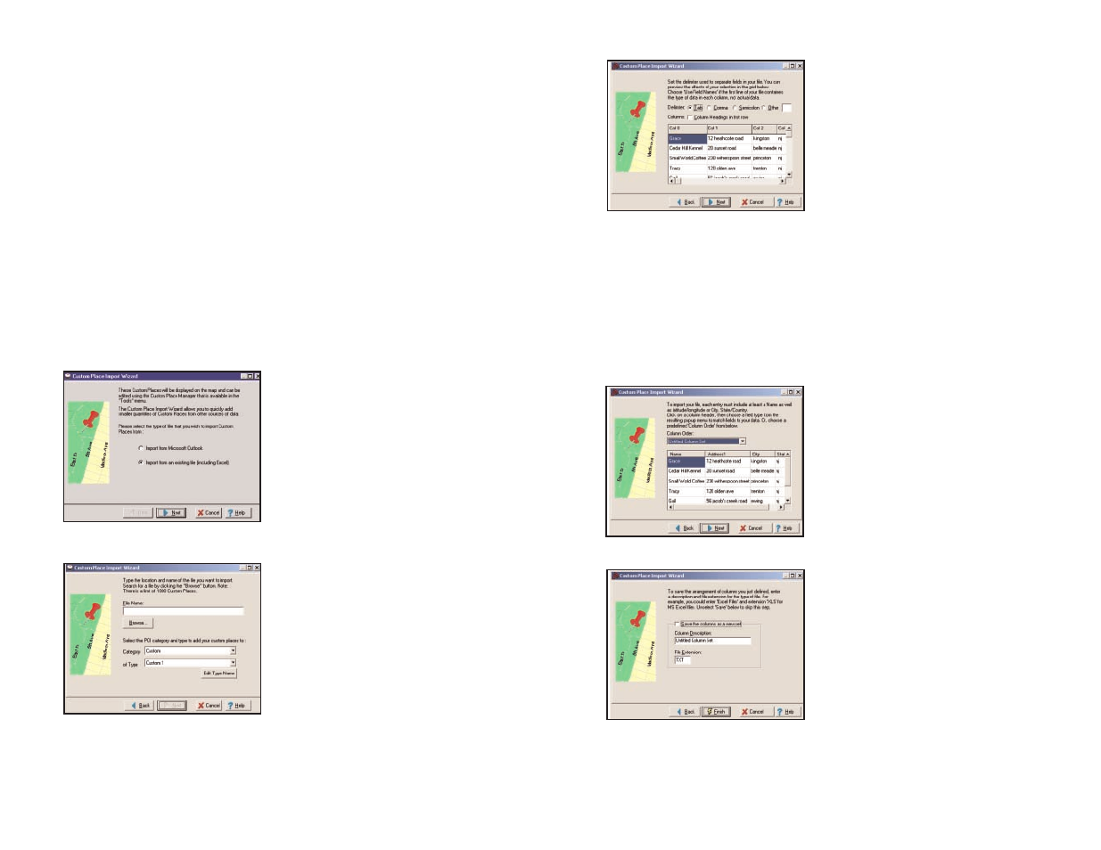 Importing custom places | ALK Technologies Pocket PC 5 User Manual | Page 21 / 63
