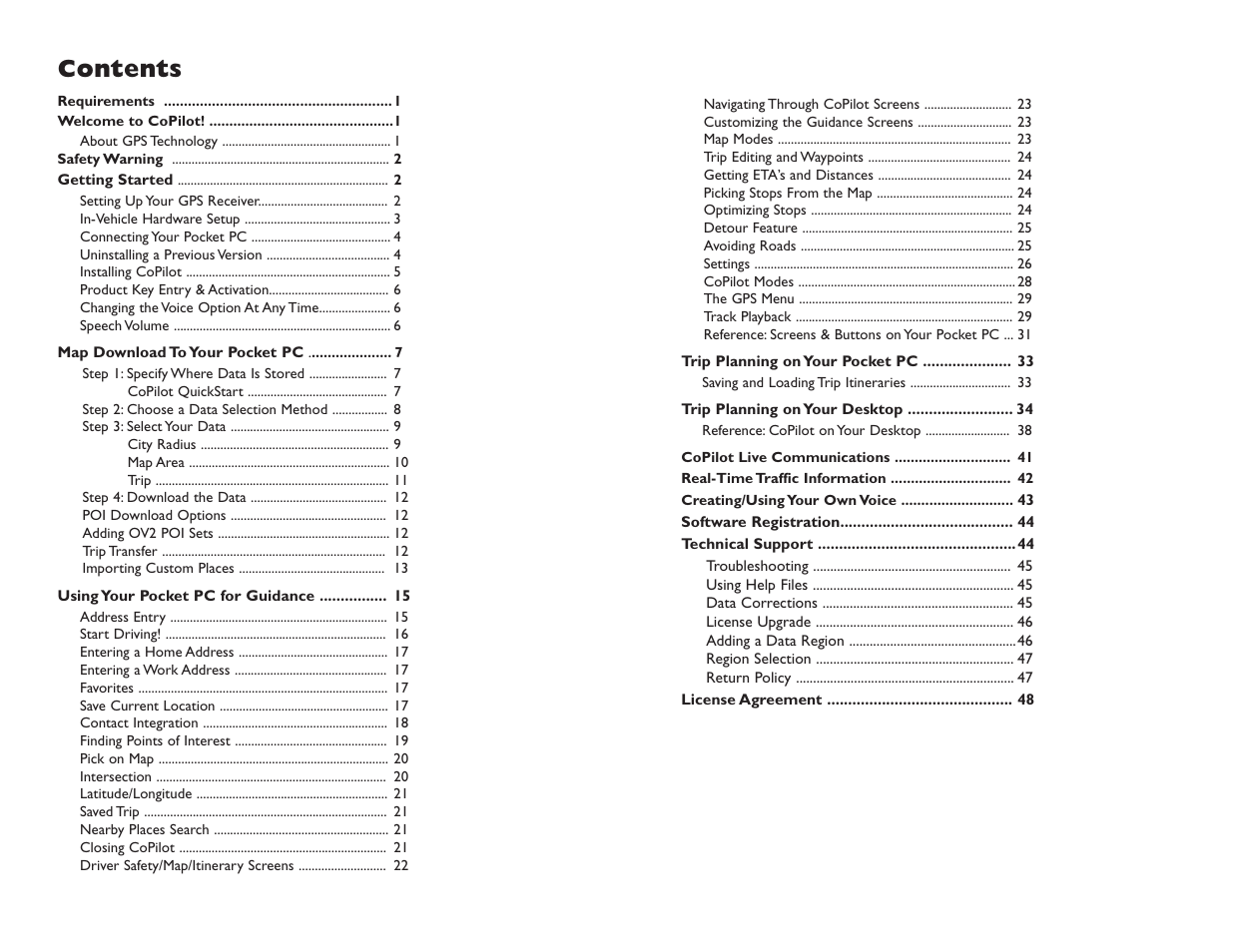 ALK Technologies Pocket PC 6 User Manual | Page 2 / 57
