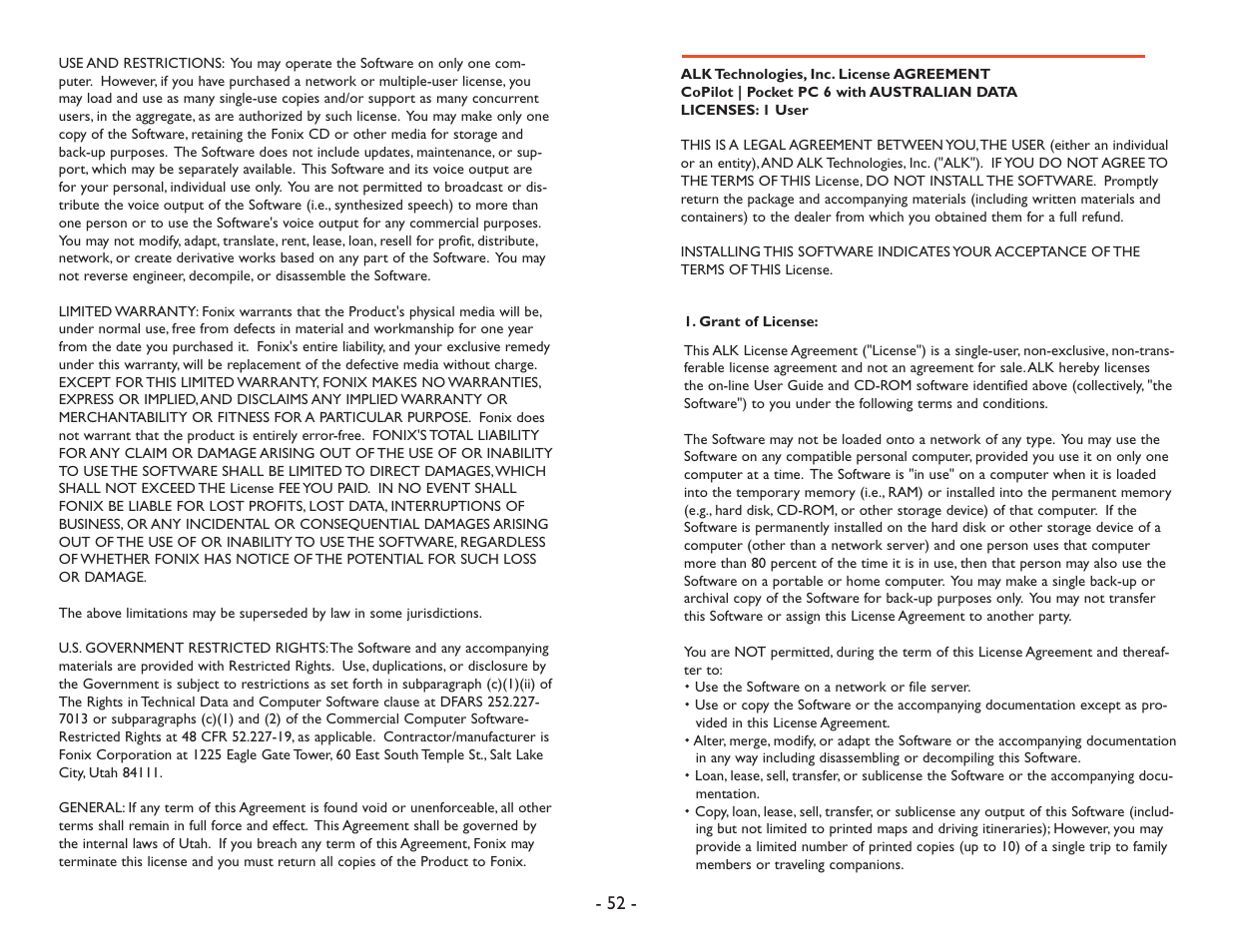 ALK Technologies Pocket PC 6 User Manual | Page 54 / 57
