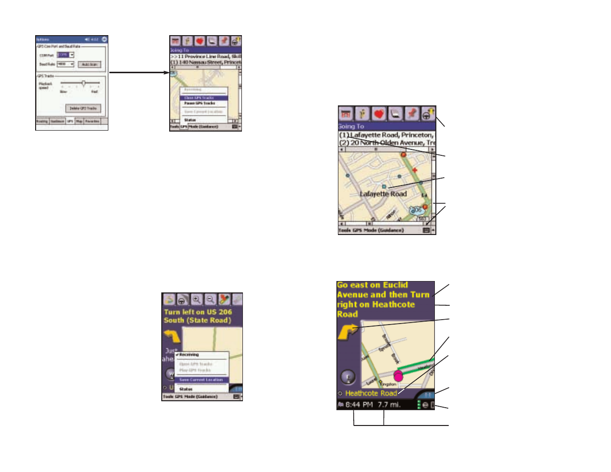Reference, Copilot live screens | ALK Technologies Pocket PC 4 User Manual | Page 28 / 43