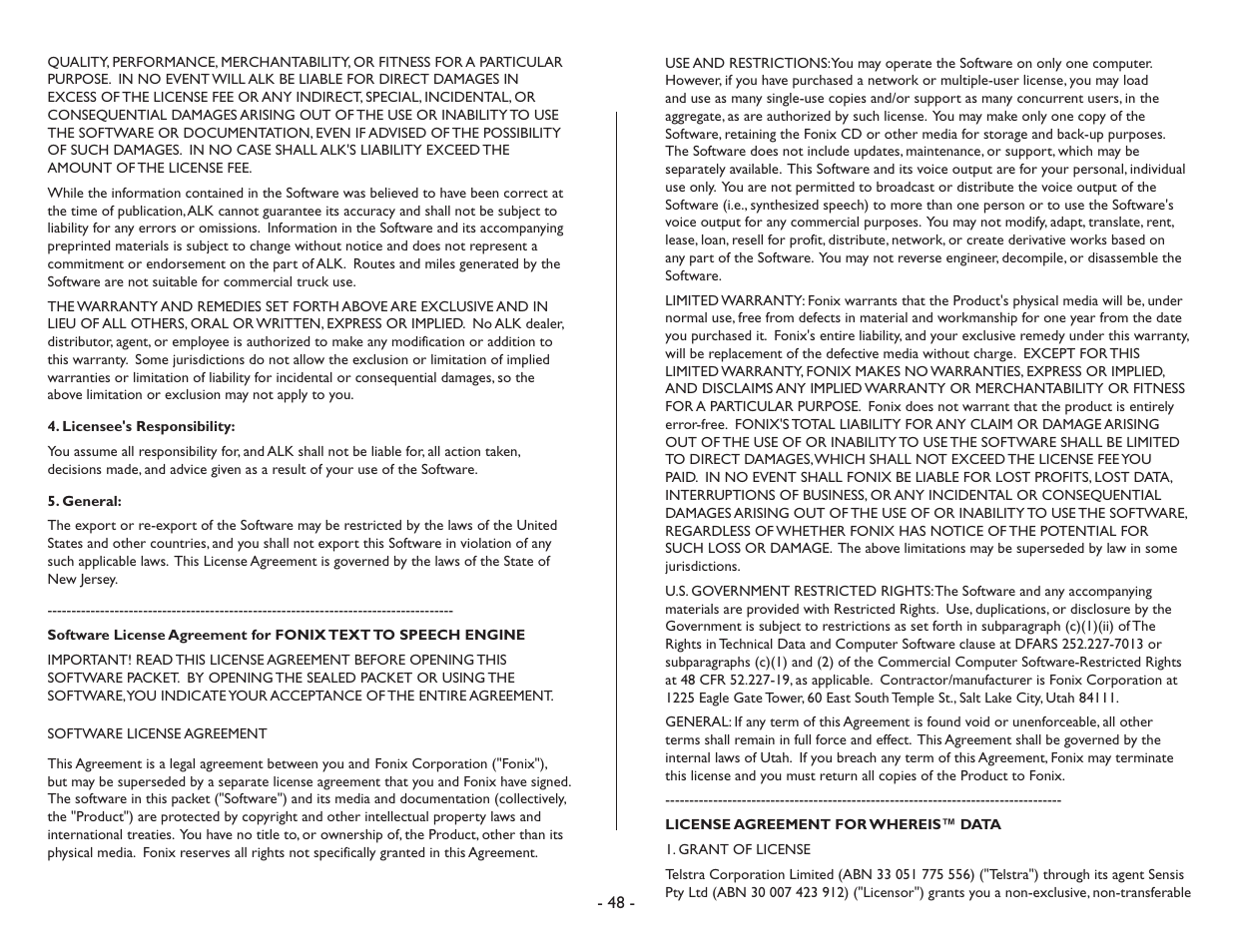 ALK Technologies CoPilot Symbian S60 User Manual | Page 50 / 51