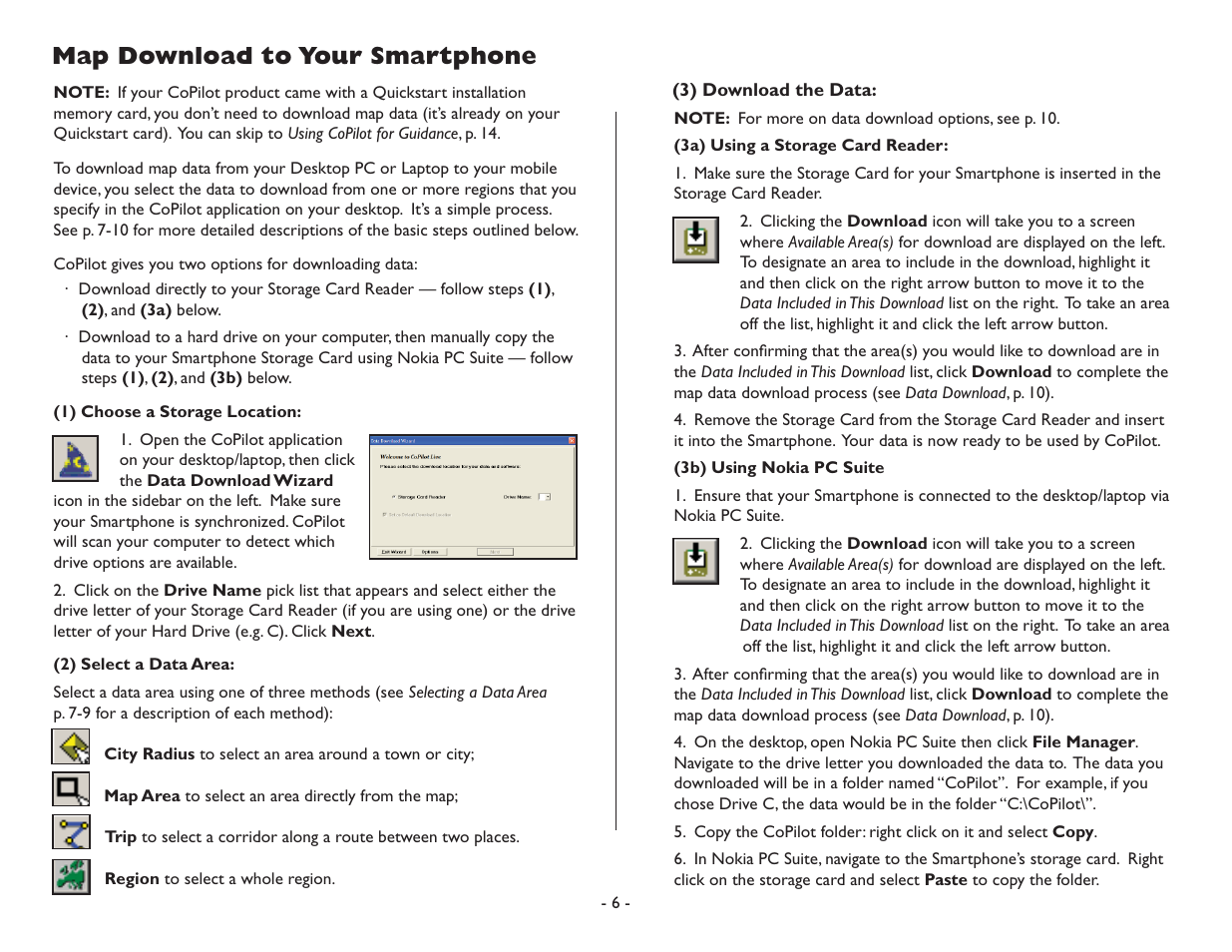 Map download to your smartphone | ALK Technologies CoPilot Symbian S60 User Manual | Page 8 / 51