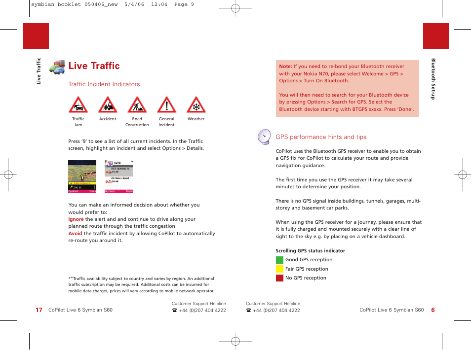 Live traffic | ALK Technologies Nokia N70 User Manual | Page 9 / 14