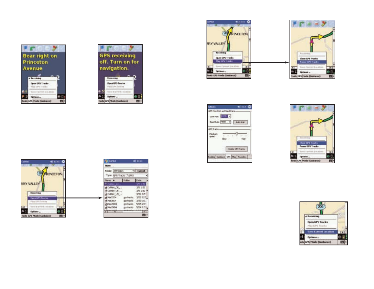 The gps menu | ALK Technologies PC5 User Manual | Page 35 / 63