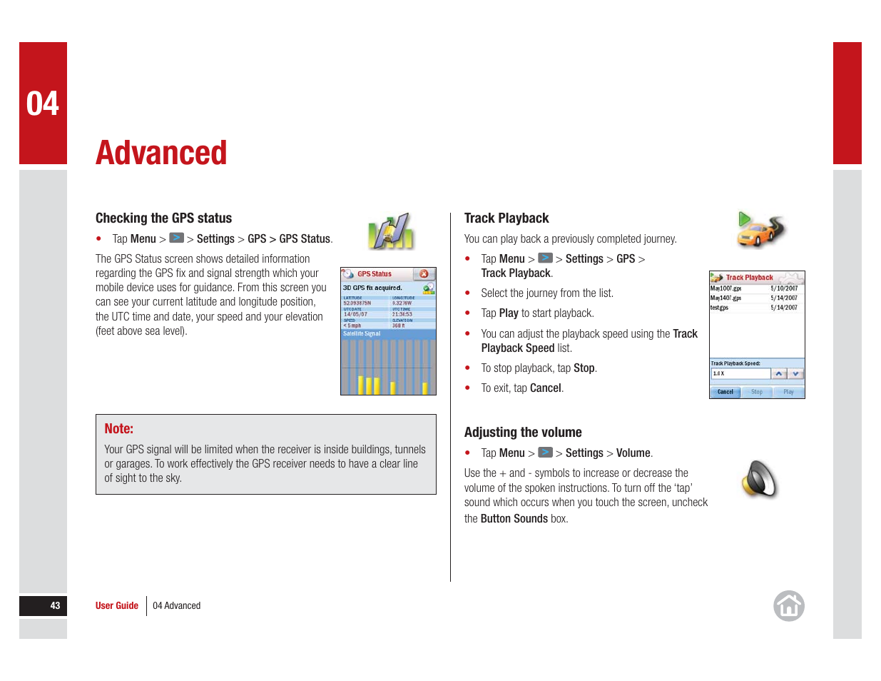 Advanced | ALK Technologies COPILOT LIVE 7 User Manual | Page 43 / 56