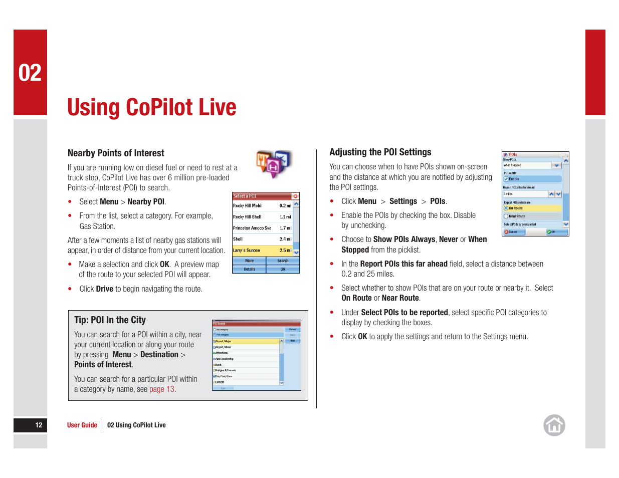 Using copilot live | ALK Technologies CoPilot Live 11 User Manual | Page 12 / 43