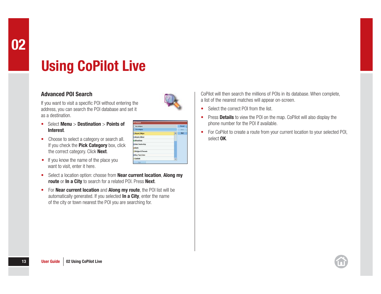 Using copilot live | ALK Technologies CoPilot Live 11 User Manual | Page 13 / 43