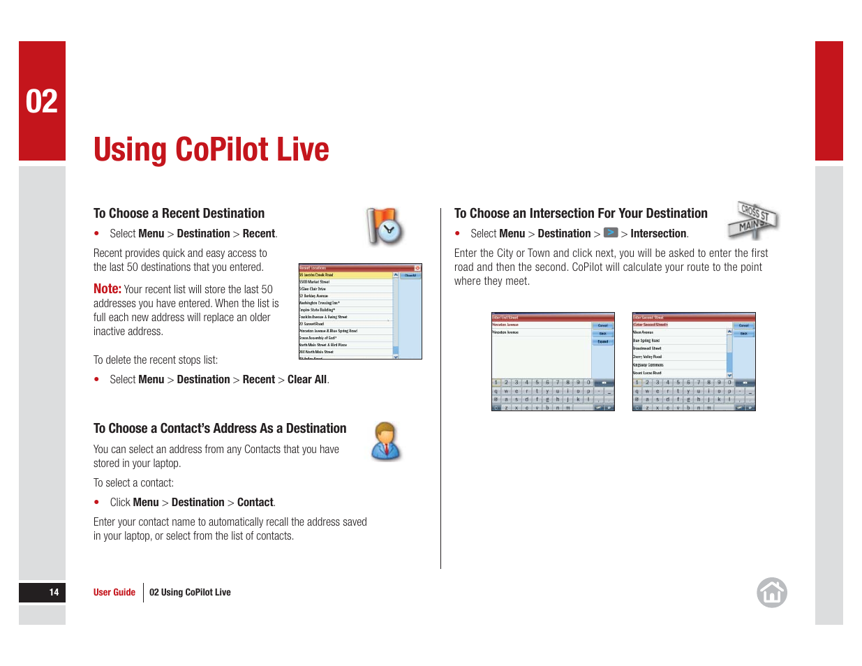 Using copilot live | ALK Technologies CoPilot Live 11 User Manual | Page 14 / 43