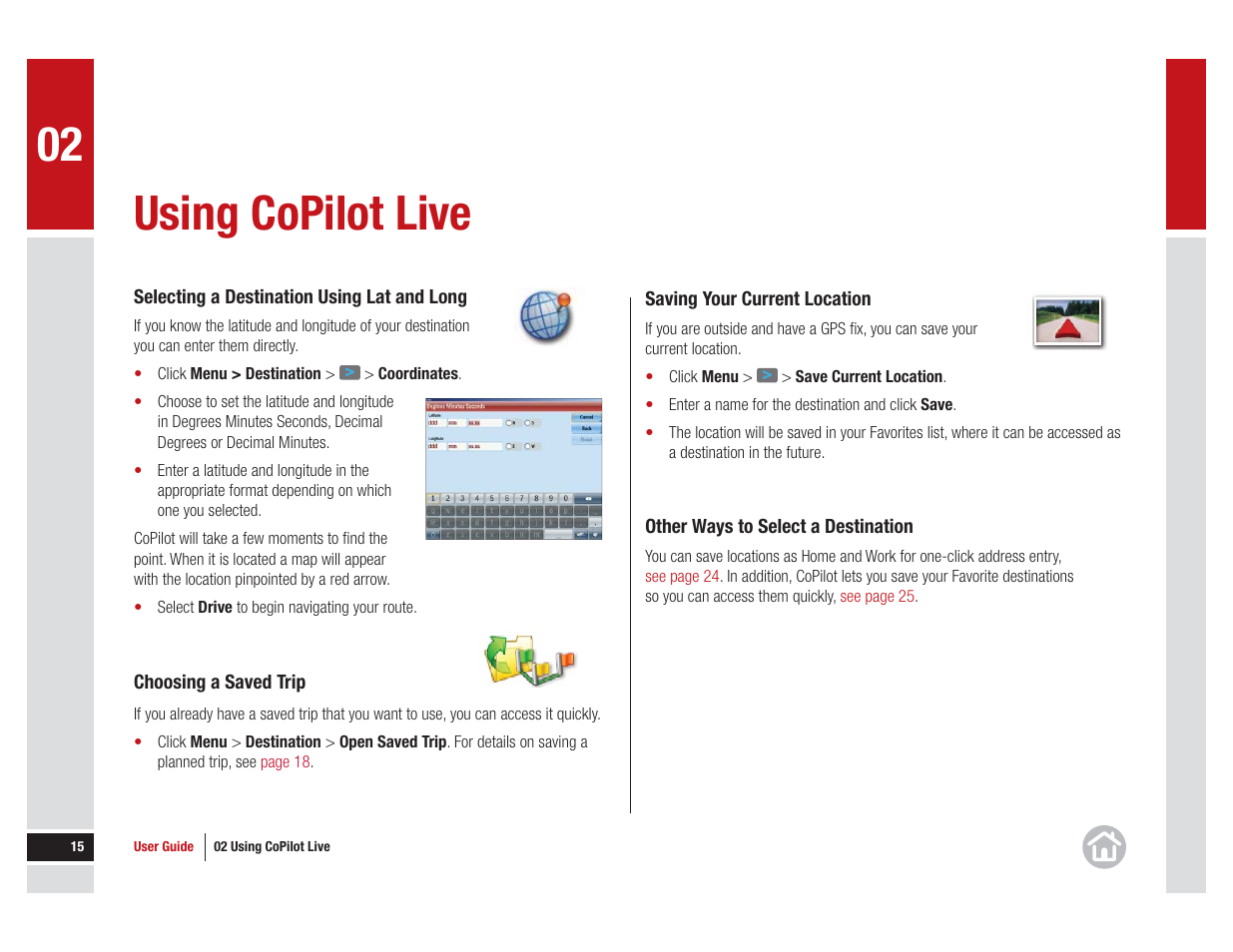 Using copilot live | ALK Technologies CoPilot Live 11 User Manual | Page 15 / 43