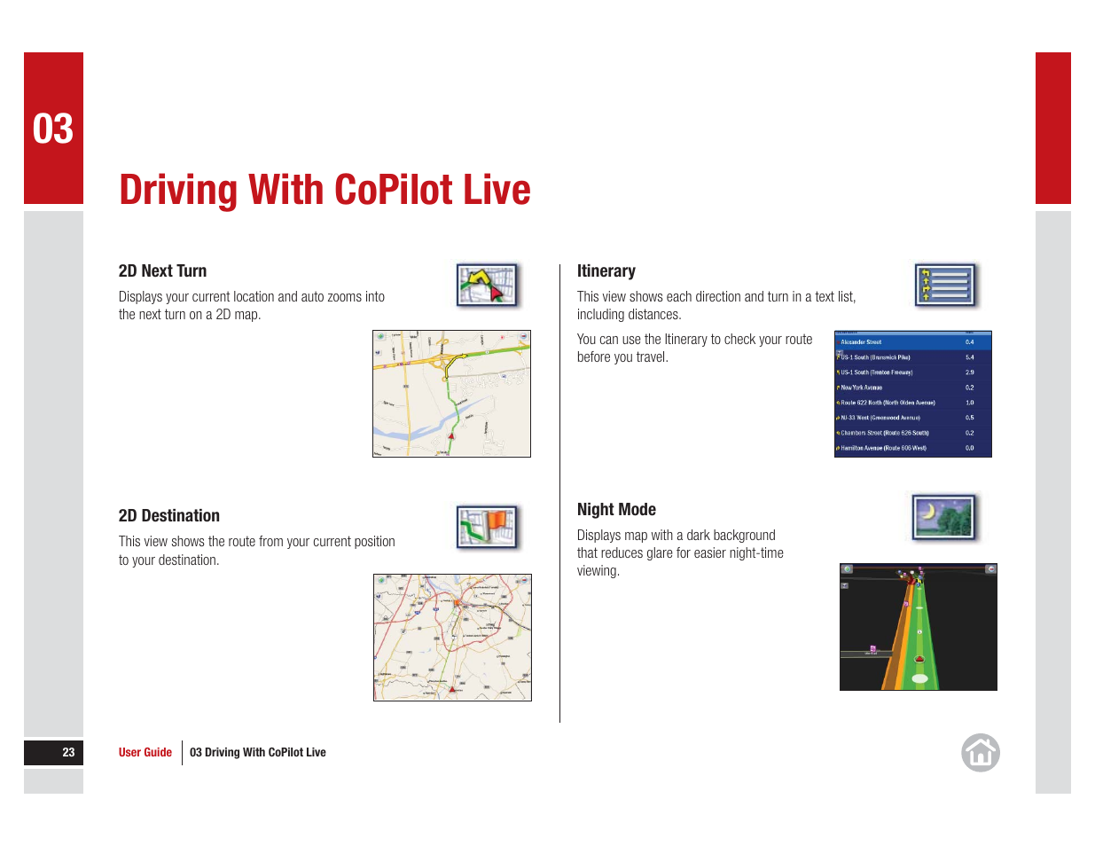 Driving with copilot live | ALK Technologies CoPilot Live 11 User Manual | Page 23 / 43