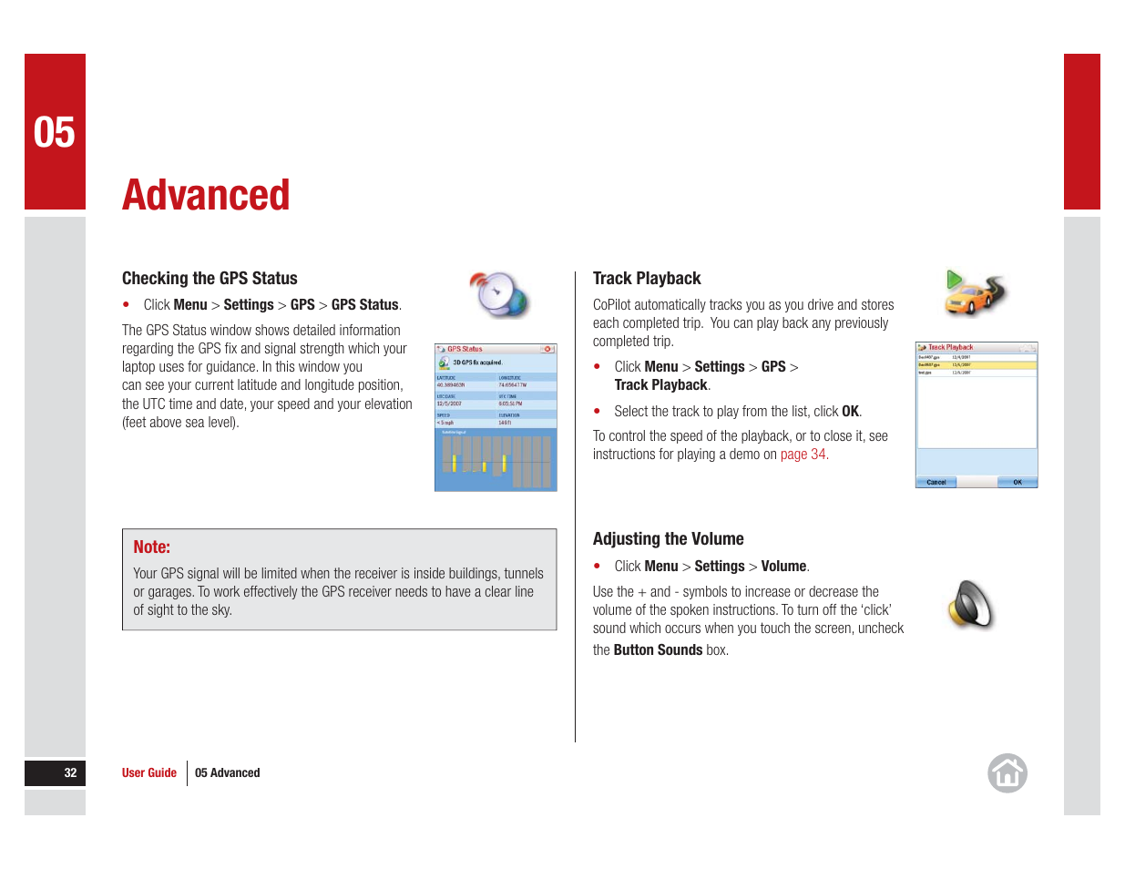 Advanced | ALK Technologies CoPilot Live 11 User Manual | Page 32 / 43