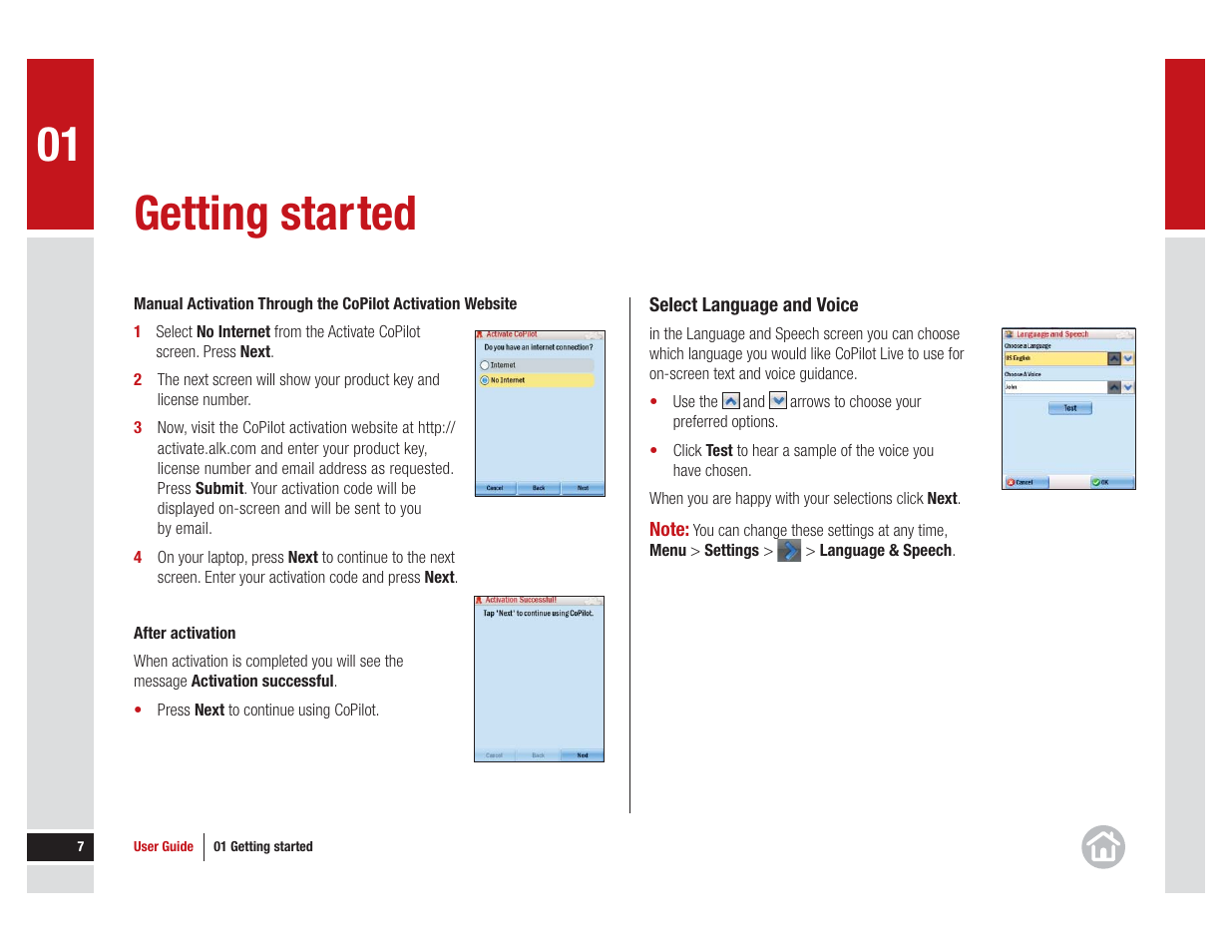 Getting started | ALK Technologies CoPilot Live 11 User Manual | Page 7 / 43