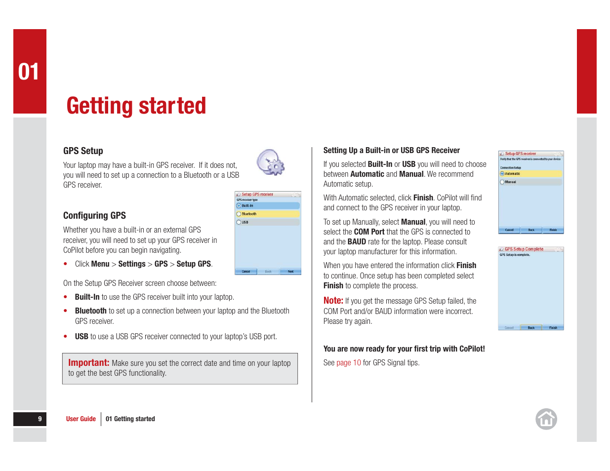 Getting started | ALK Technologies CoPilot Live 11 User Manual | Page 9 / 43
