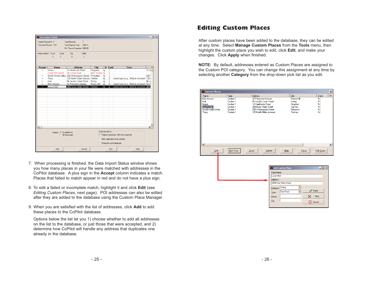 Editing custom places | ALK Technologies CoPilot Live Smartphone User Manual | Page 15 / 42