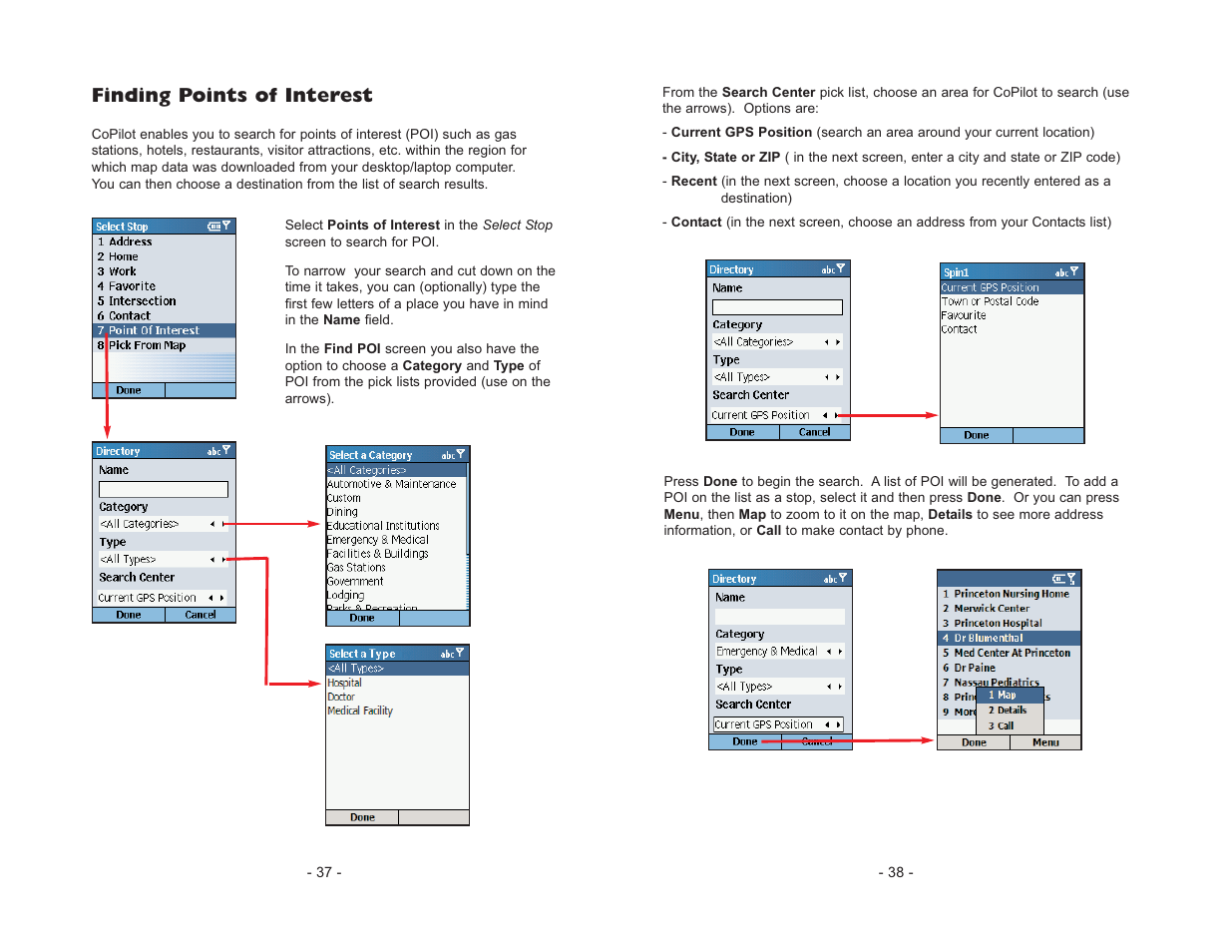Finding points of interest | ALK Technologies CoPilot Live Smartphone User Manual | Page 21 / 42