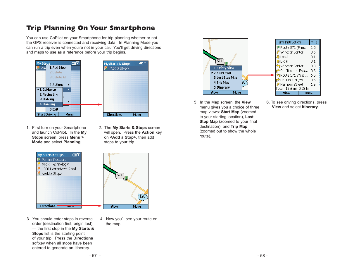 Trip planning on your smartphone | ALK Technologies CoPilot Live Smartphone User Manual | Page 31 / 42