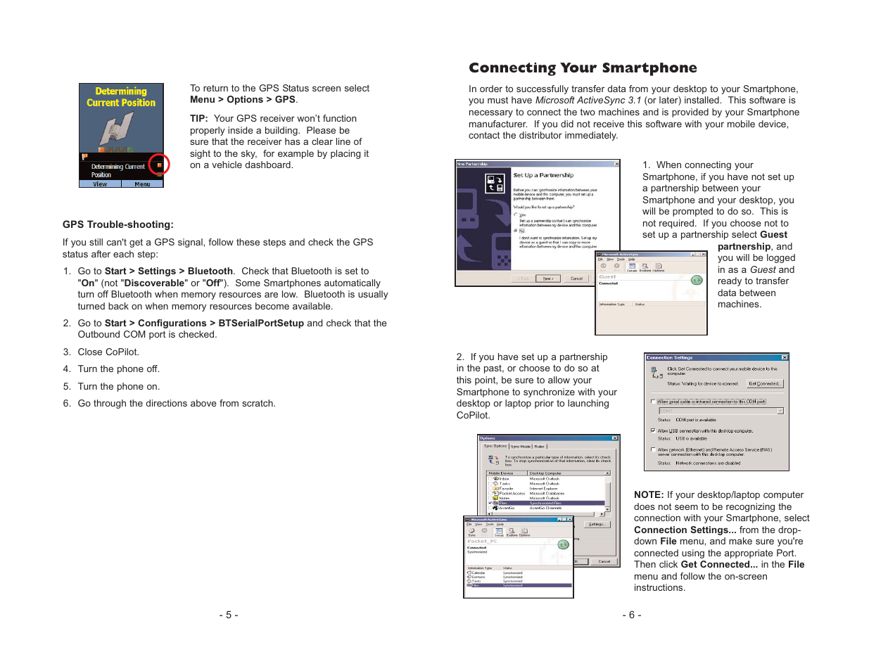 Connecting your smartphone | ALK Technologies CoPilot Live Smartphone User Manual | Page 5 / 42