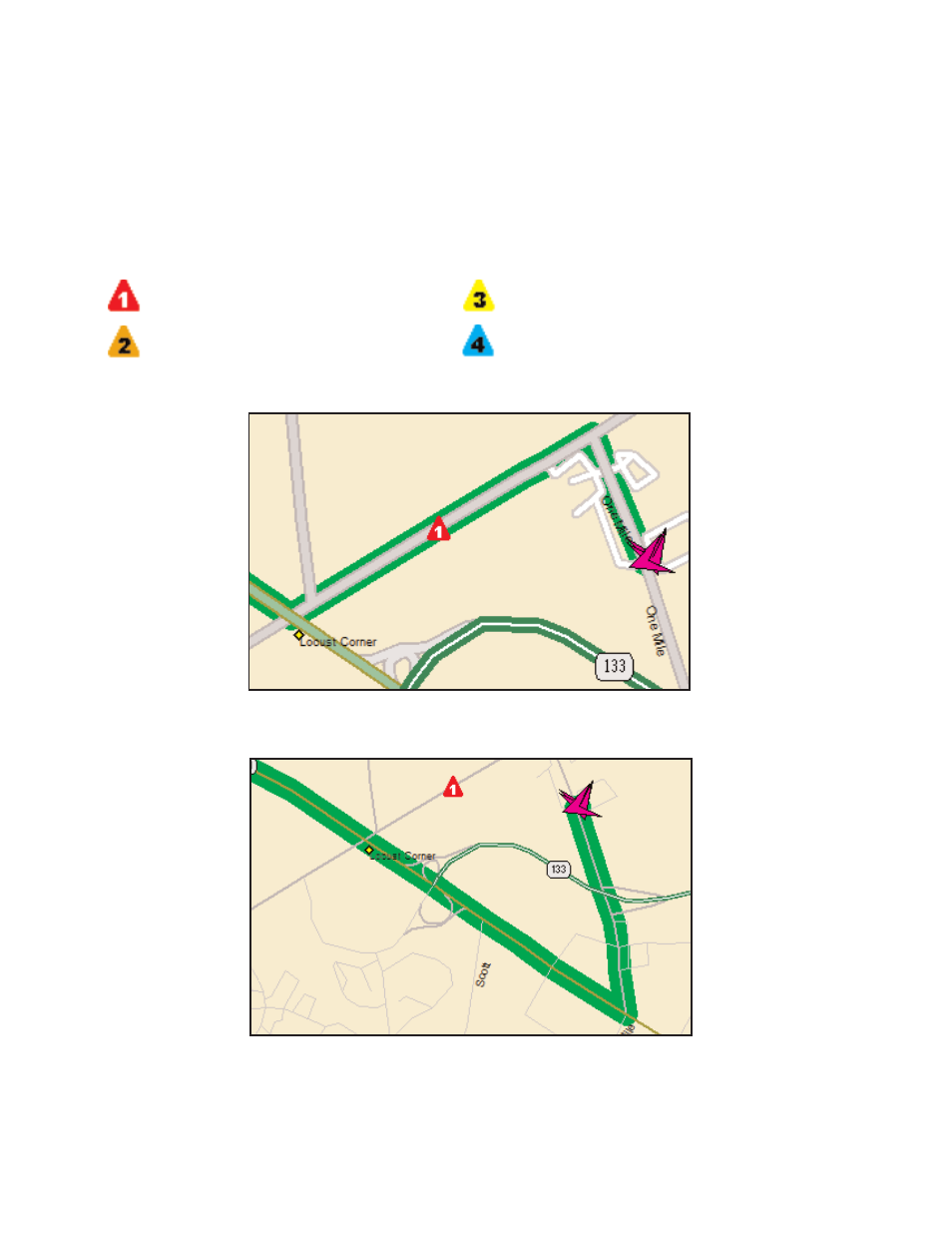 Map display of incidents | ALK Technologies LAPTOP 7 User Manual | Page 75 / 84