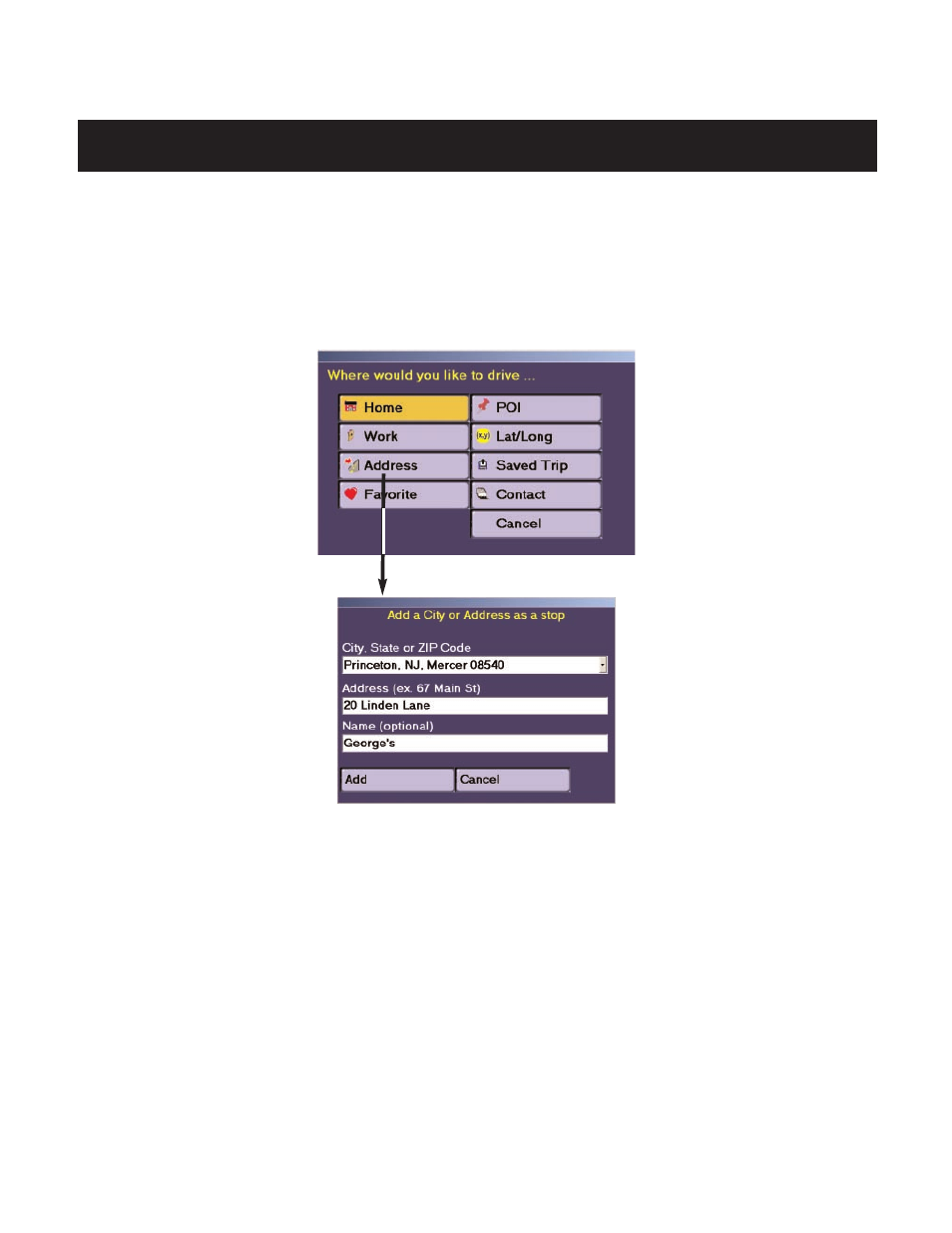 Enter a destination | ALK Technologies LAPTOP 7 User Manual | Page 8 / 84