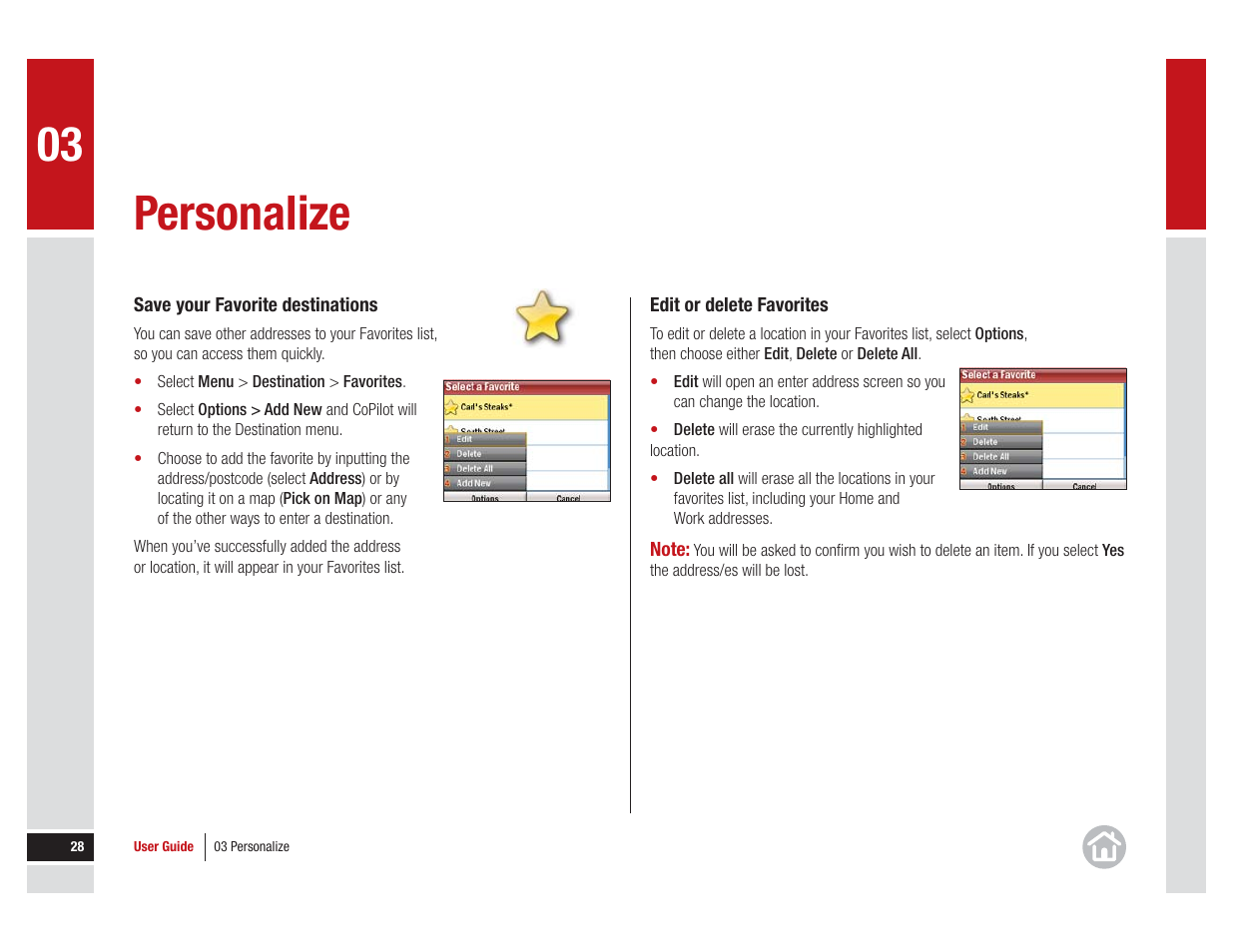 For more information on, Personalize | ALK Technologies 7 User Manual | Page 28 / 56