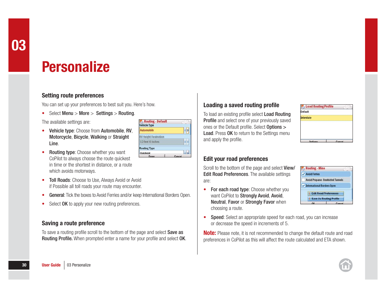 Personalize | ALK Technologies 7 User Manual | Page 30 / 56