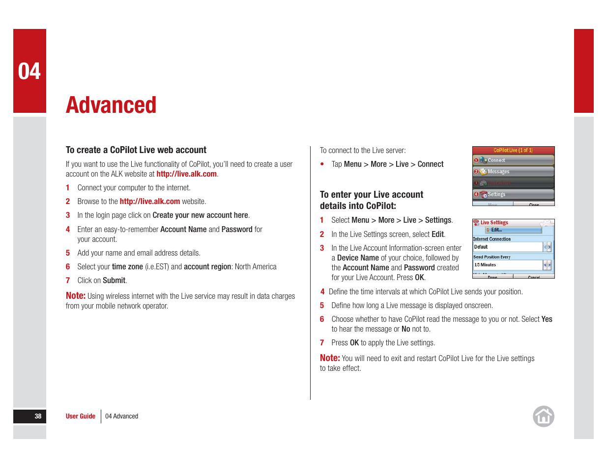 Advanced | ALK Technologies 7 User Manual | Page 38 / 56