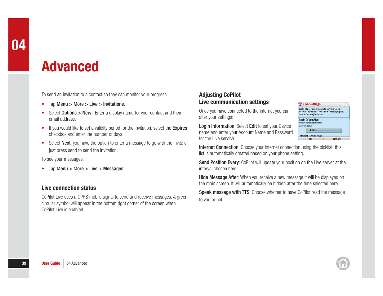 Advanced | ALK Technologies 7 User Manual | Page 39 / 56