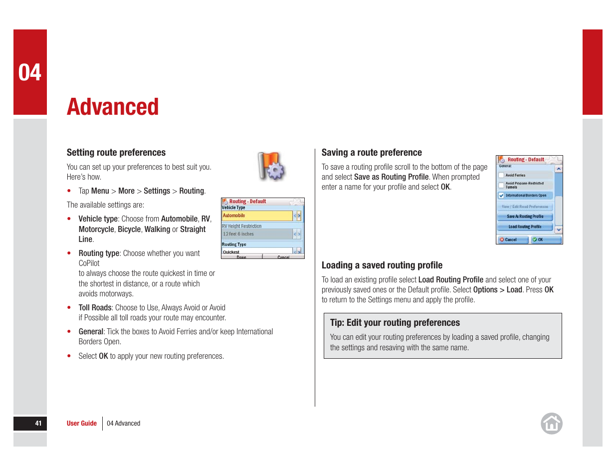 Advanced | ALK Technologies 7 User Manual | Page 41 / 56