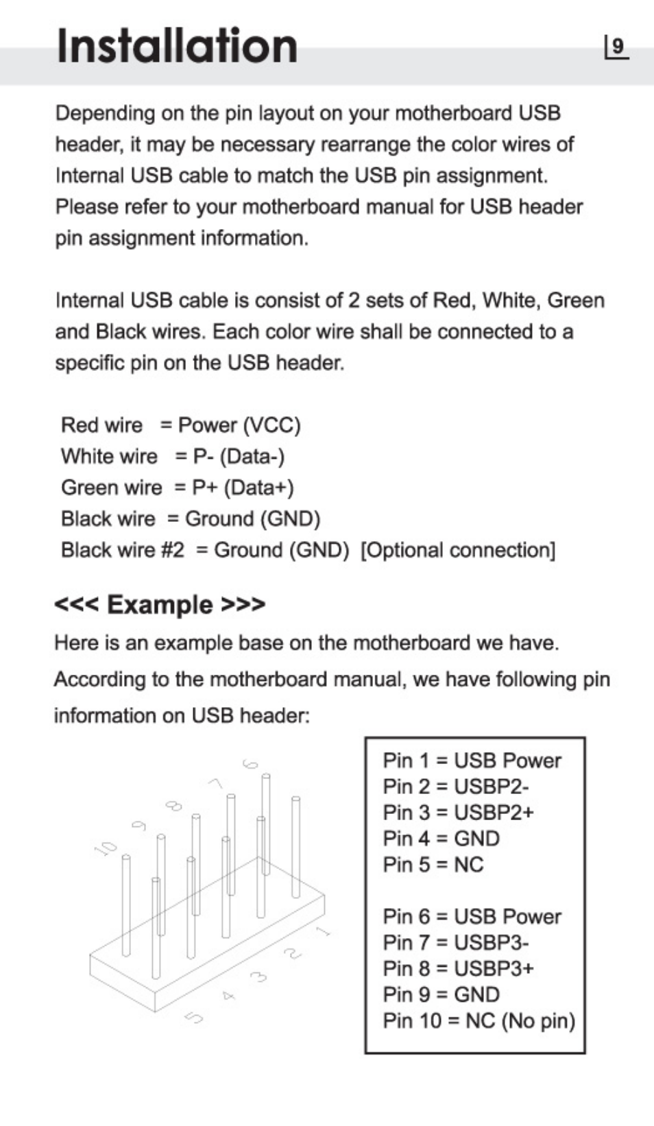 Example, Installation | Atech Flash Technology PRO-GEAR XM-4U User Manual | Page 12 / 20