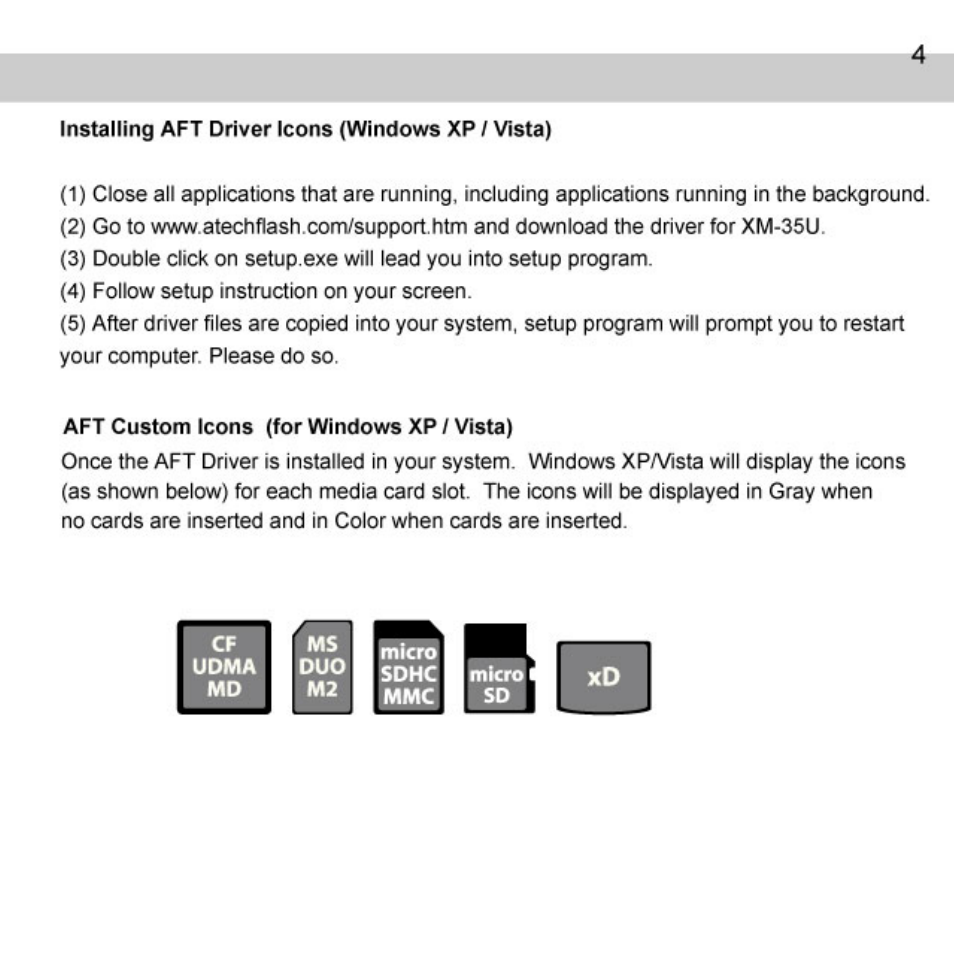 Atech Flash Technology XM-35U User Manual | Page 5 / 10