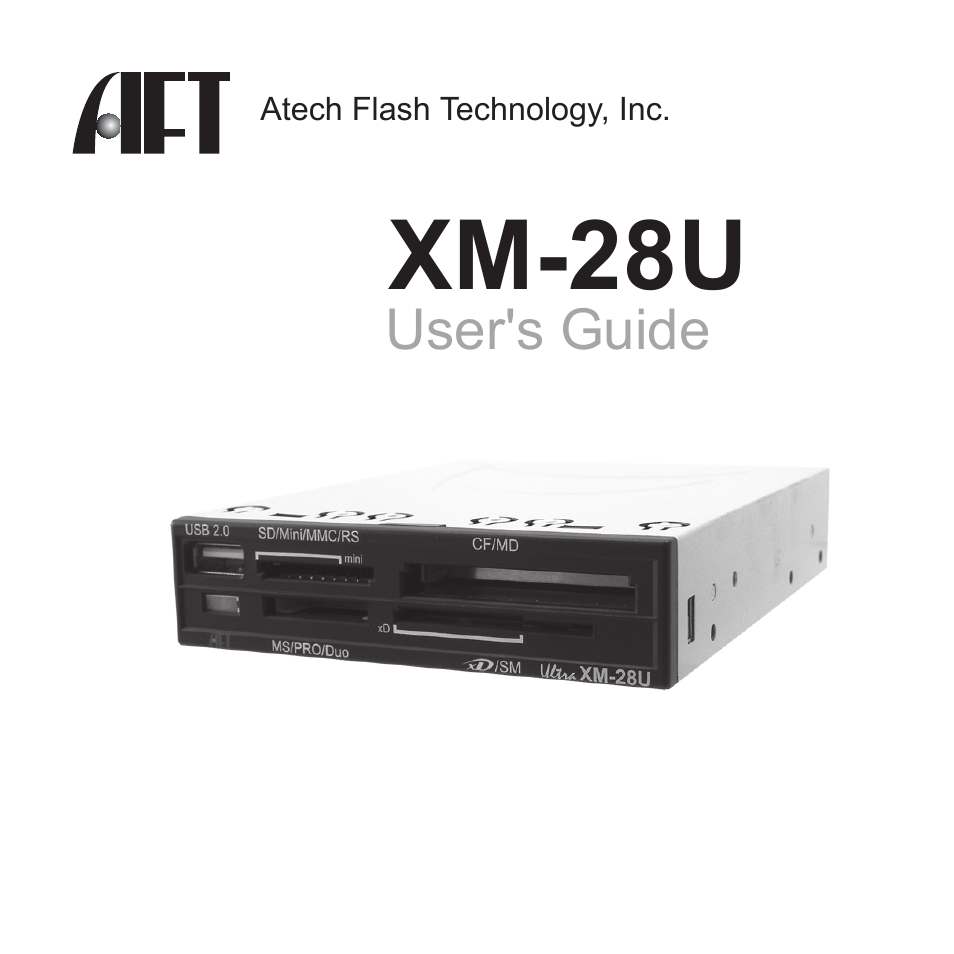 Atech Flash Technology XM-28U User Manual | 7 pages