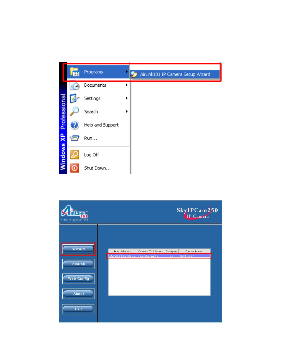 Using the setup wizard | Airlink101 AIC250 User Manual | Page 9 / 71