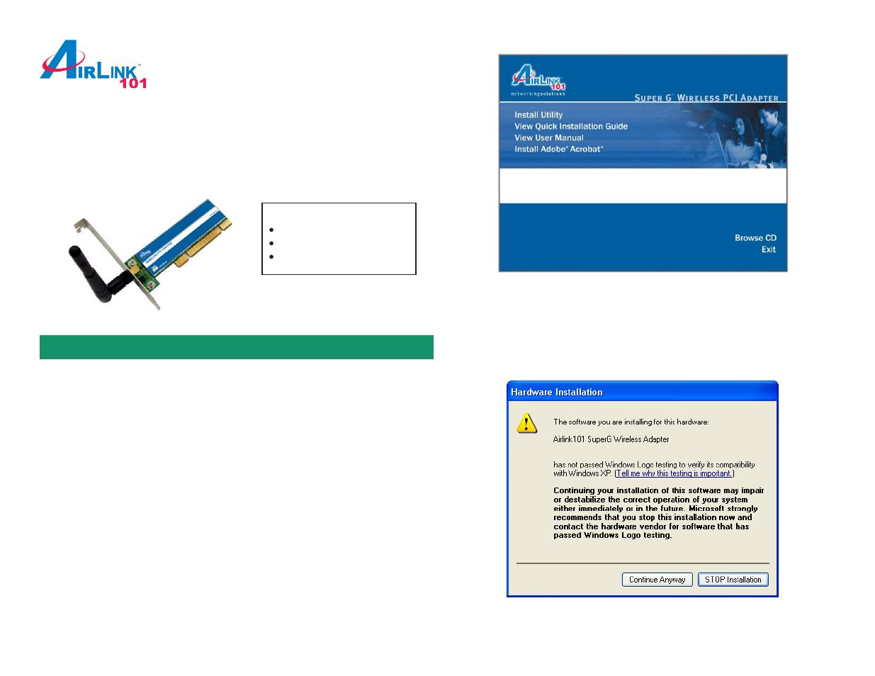Airlink101 AWLH4030 User Manual | 4 pages