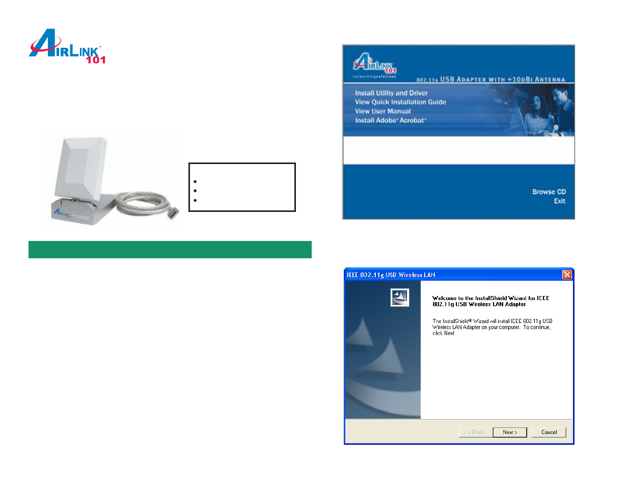 Airlink101 AWLL3055 User Manual | 4 pages