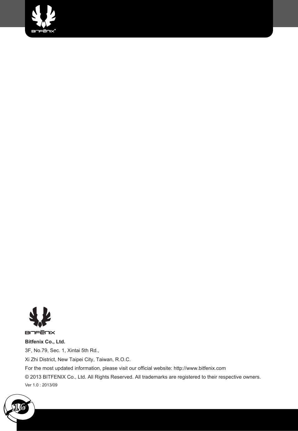 BitFenix Phenom Mini-ITX User Manual | Page 17 / 18