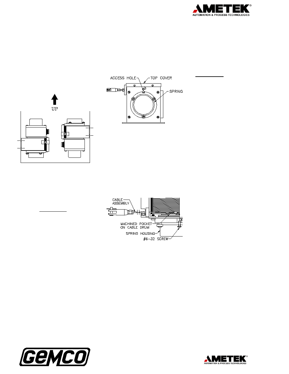 AMETEK 925 Linear Cable Reel Sensor User Manual | 2 pages