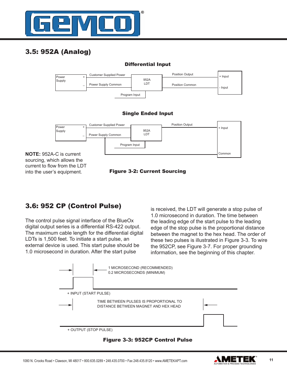 AMETEK 952 BlueOx LDT User Manual | Page 11 / 36