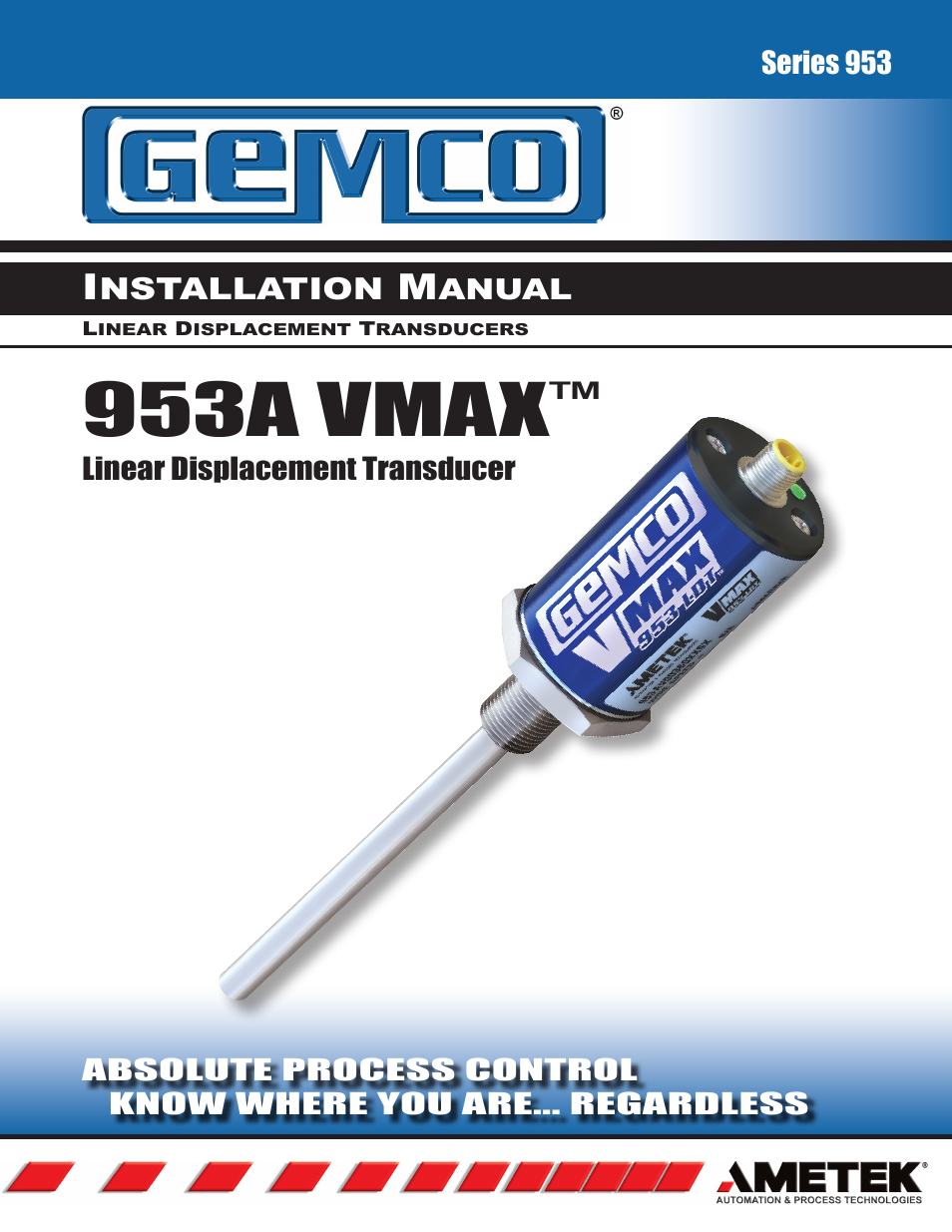 AMETEK 953 VMAX LDT User Manual | 18 pages