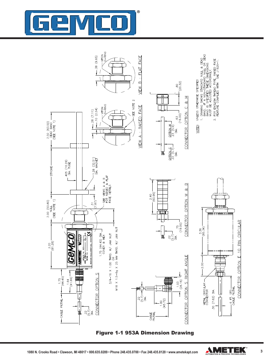 AMETEK 953 VMAX LDT User Manual | Page 3 / 18