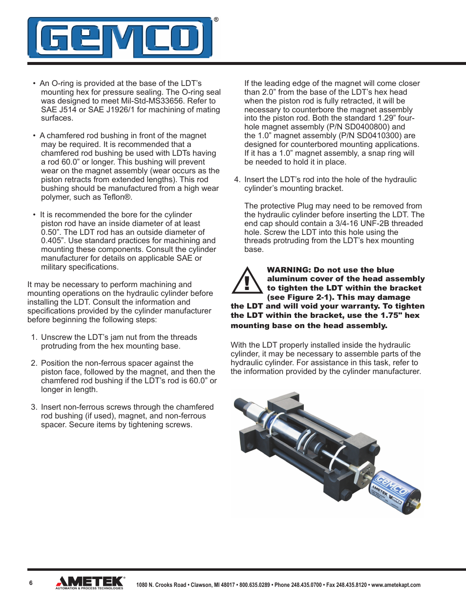 AMETEK 953 VMAX LDT User Manual | Page 6 / 18