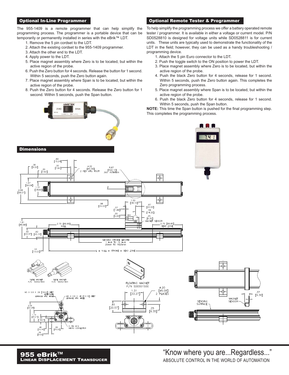 Know where you are...regardless, 955 ebrik | AMETEK 955 eBrik User Manual | Page 4 / 6