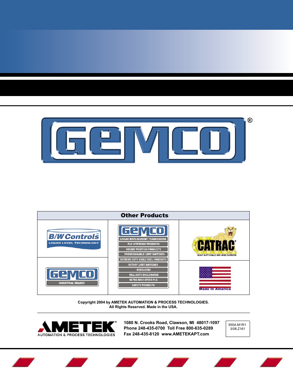 Other products | AMETEK 955A Brik LDT User Manual | Page 4 / 4