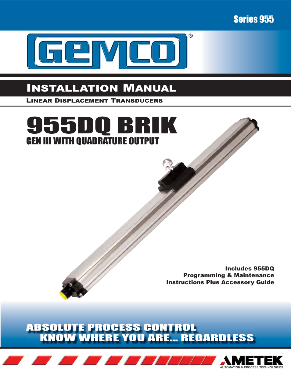 AMETEK 955DQ Brik LDT User Manual | 24 pages