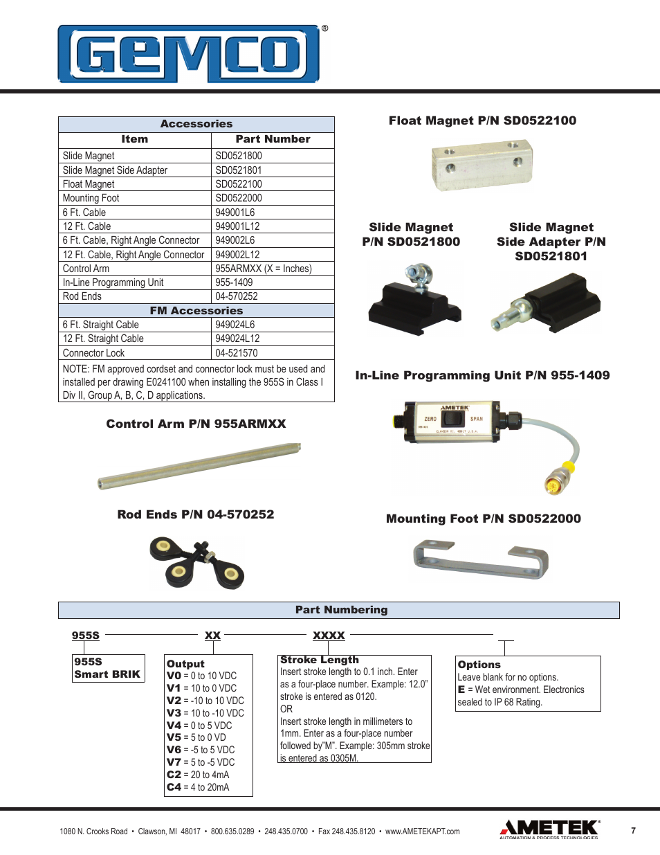 AMETEK 955S Smart Brik LDT User Manual | Page 7 / 8