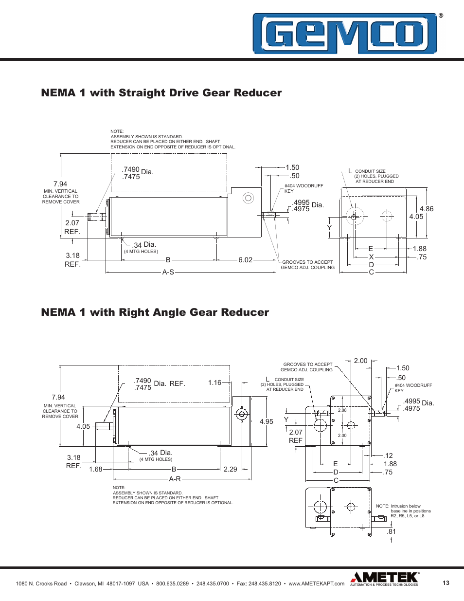 AMETEK 1980 Rotating Cam Limit Switch User Manual | Page 13 / 20