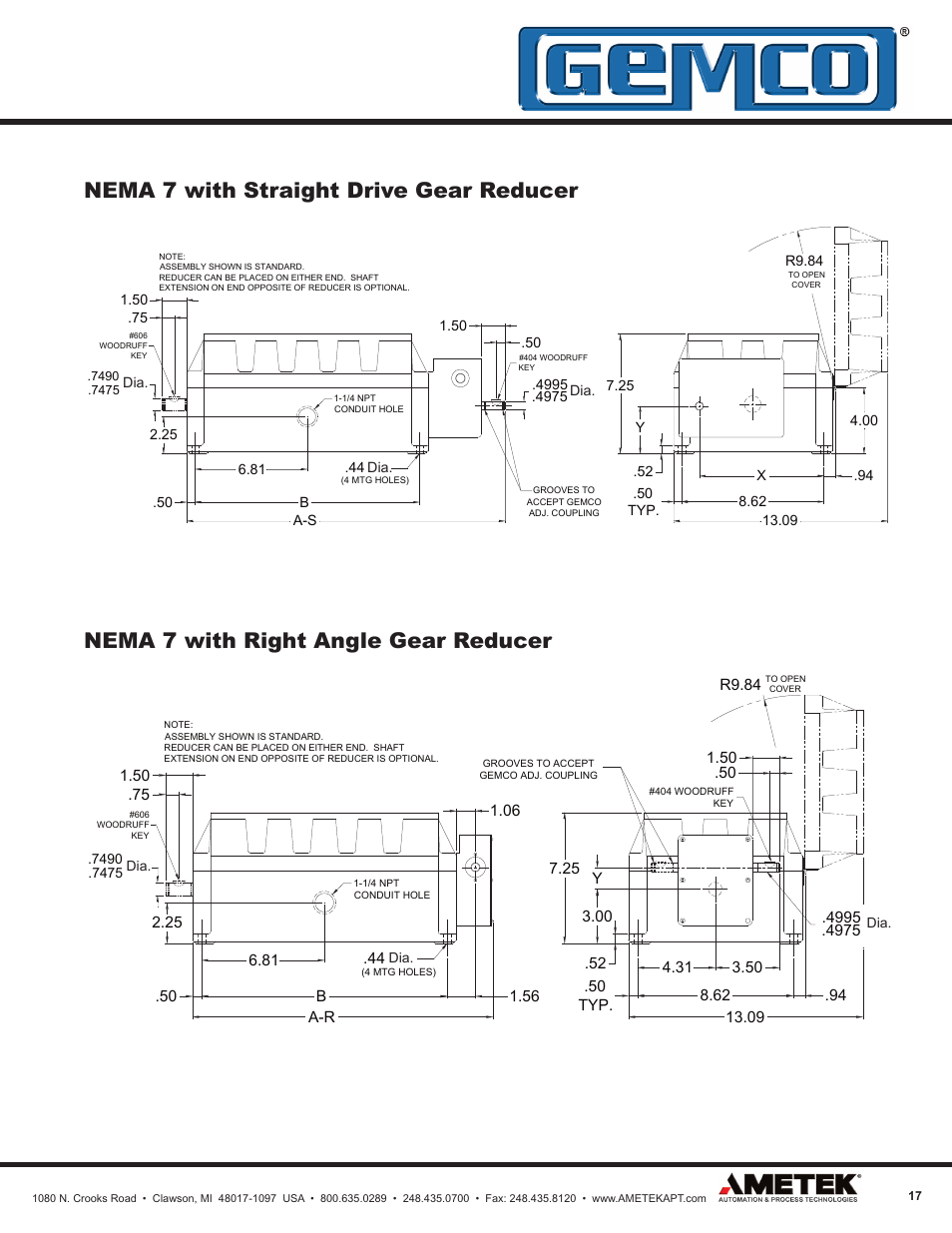 AMETEK 1980 Rotating Cam Limit Switch User Manual | Page 17 / 20