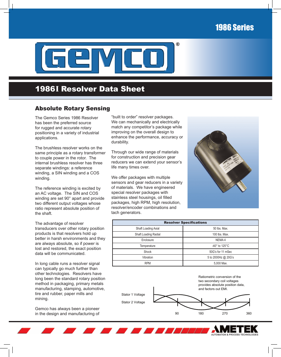 AMETEK 1986I 4 User Manual | 2 pages