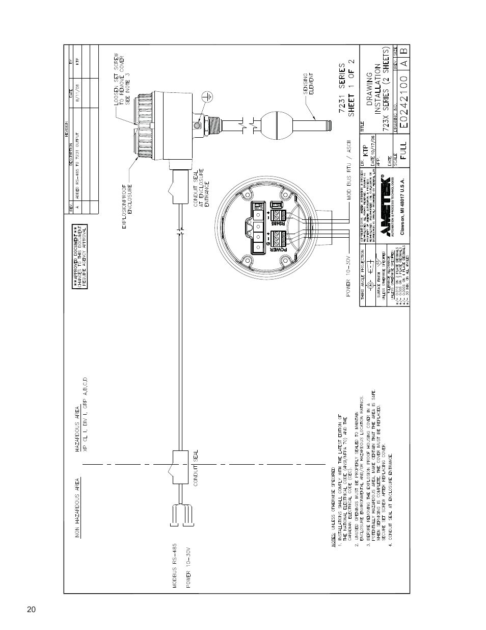 AMETEK 7230 HT Digital Probe User Manual | Page 22 / 25