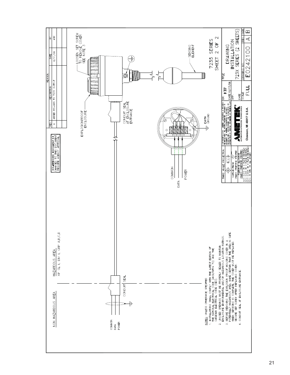 AMETEK 7230 HT Digital Probe User Manual | Page 23 / 25